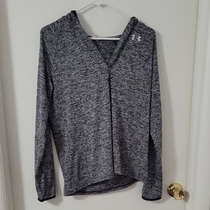 Under Armour Women's Black and White Hoodie